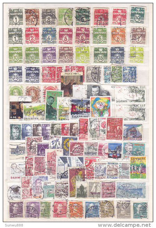 Danmark - Lot Of 3 Pages Of Stamps (see Scans) - Autres & Non Classés