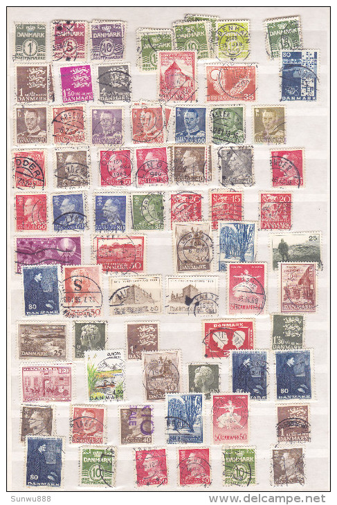 Danmark - Lot Of 3 Pages Of Stamps (see Scans) - Autres & Non Classés