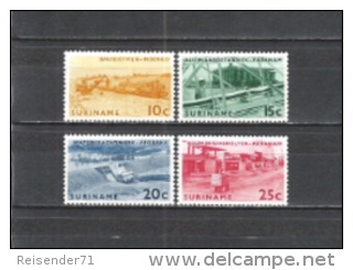 Suriname 1965 Wirtschaft Industrie Bergbau Bodenschätze Bauxit Aluminium Alaun Energie Strom Wasserkraft, Mi. 474-7 ** - Suriname