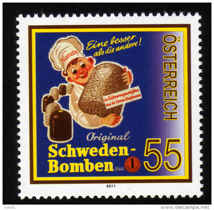 ÖSTERREICH 2011 ** Niemetz Schwedenbomben - MNH - Ernährung