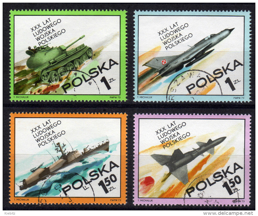 POLEN 1973 - Polnische Volksarmee - MiNr.2275-2278 Kompletter Satz - Militares