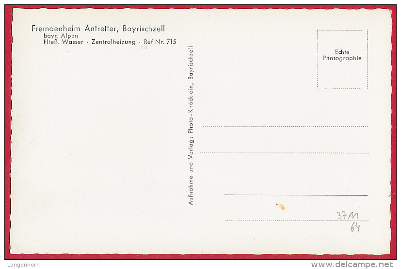 3 Foto-AK ´Bayrischzell´ (LK Miesbach) ~ 1955 - Miesbach