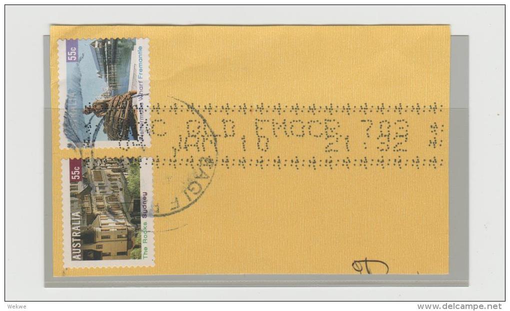 Australia,  Definitives  Auf Fragment  O - Used Stamps