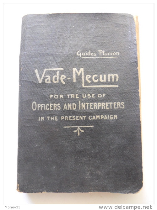 Vade-mecum French & English Technical & Military Terms Guides Plumon 1917 - Guerre 1914-18