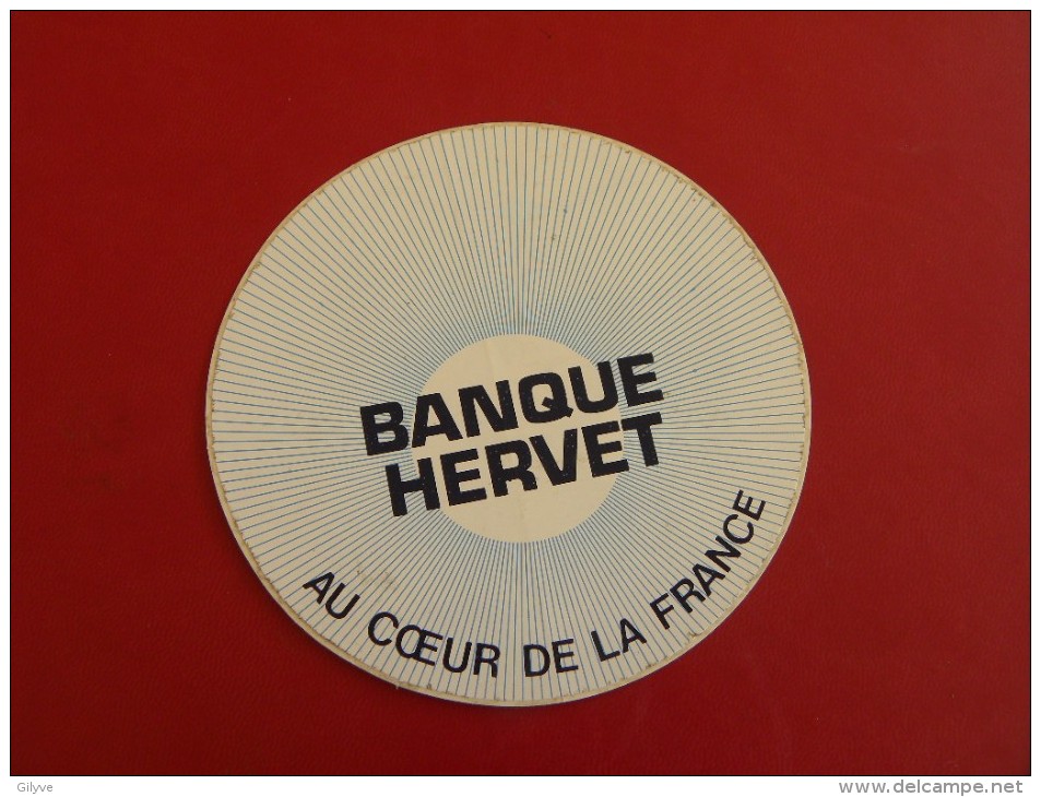 Autocollant, Sticker -  Banque Hervet -  (644 P22) - Autocollants