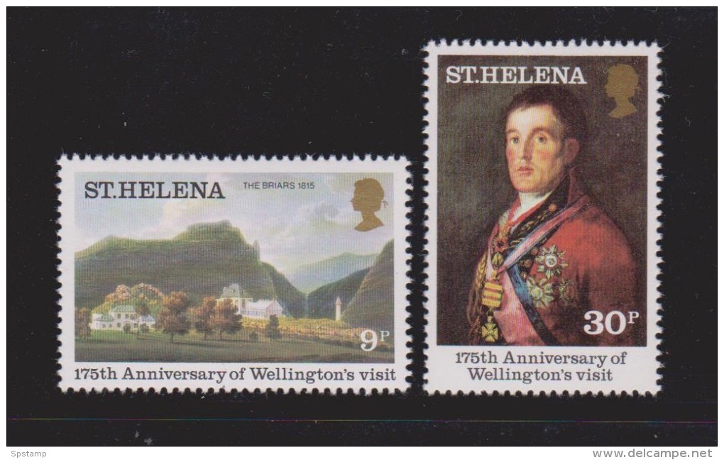 St Helena 1980 Wellington Anniversary & Goya Portrait Set 2 MNH - Saint Helena Island