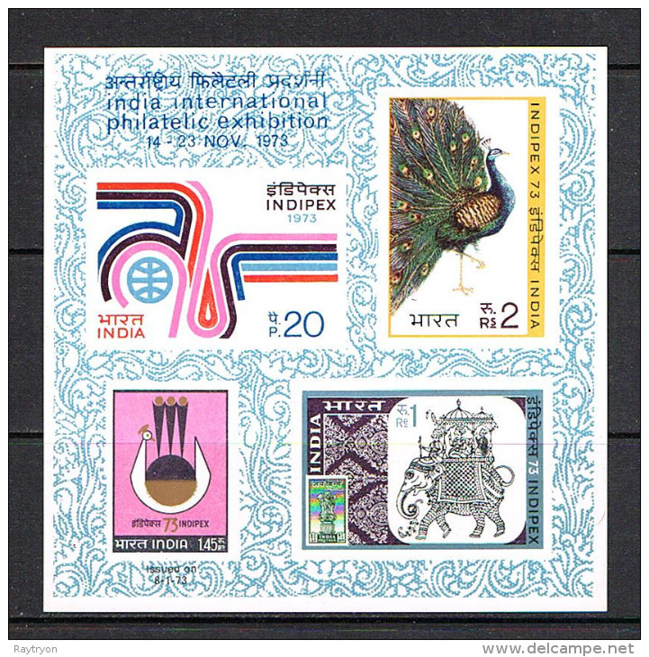 India 1973 Sc # Bf 599a  MNH **  Indipex - Neufs