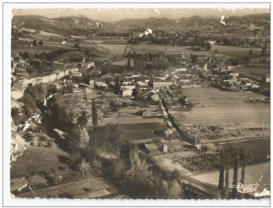 POSTAL DE FOTOGRAFIA AREA PANORAMICA - CAMPAGNE - ARIEGE - CIRCULADO - Otros & Sin Clasificación