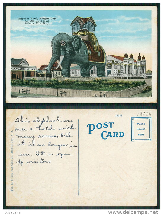 USA -  [OF #13124] - ELEPHANT HOTEL MARGATE CITY AN OLD LAND MARKS  ATLANTIC CITY NJ - - Atlantic City