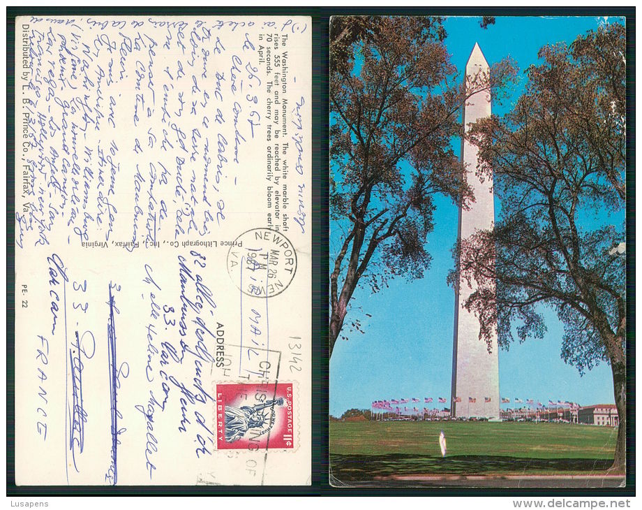 USA -  [OF #13142] -  WASHINGTON MONUMENT - NEWPORT NEWS VA - Newport News