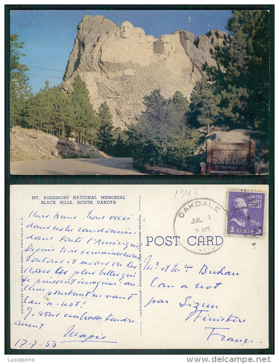 USA -  [OF #13163] - MT RUSHMORE NATIONAL MEMORIAL BLACK HILLS SOUTH DAKOTA - Mount Rushmore