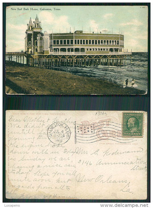 USA -  [OF #13164] - NEW SURF BATH HOUSE, GALVESTON  TEXAS - Galveston