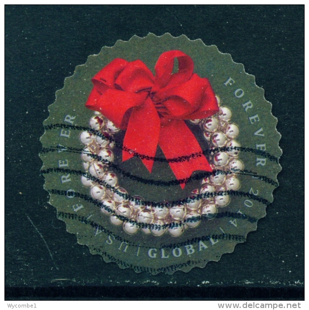 USA  -  2014  Ribbon And Pearls  Global  Used As Scan - Gebraucht