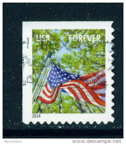 USA  -  2014  Flag  Forever  Used As Scan (2014 Imprint) - Used Stamps