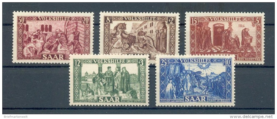 Saar 299/303 SATZ** MNH POSTFRISCH 75EUR (70050 - Neufs