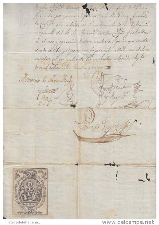 E1193 SPAIN ESPAÑA TIPO I PROCURADORES LAWYER &amp; NOTARIES 1839 SEVILLA - Fiscal-postal