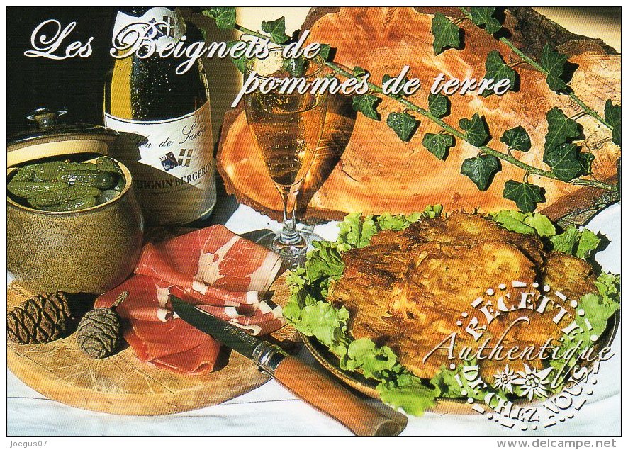 Recette - Les Beignets De Pommes De Terre, Couteau Opinel - R 20 Bis - Editions SECA - TBE - Recipes (cooking)