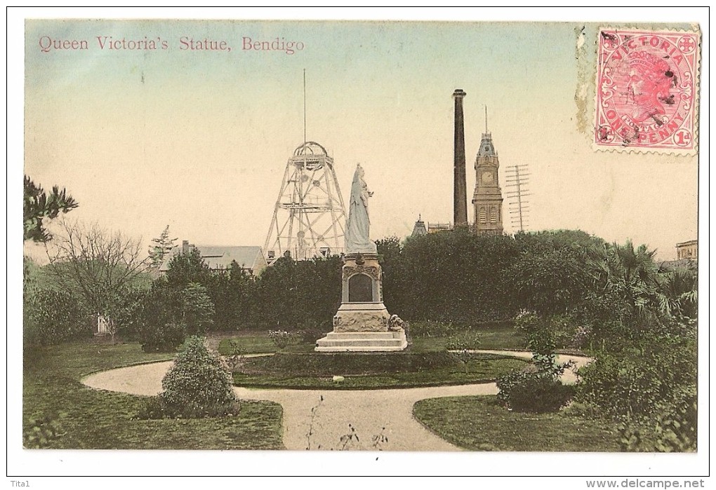 S3344  - Queen Victoria's Statue, Bendigo - Bendigo