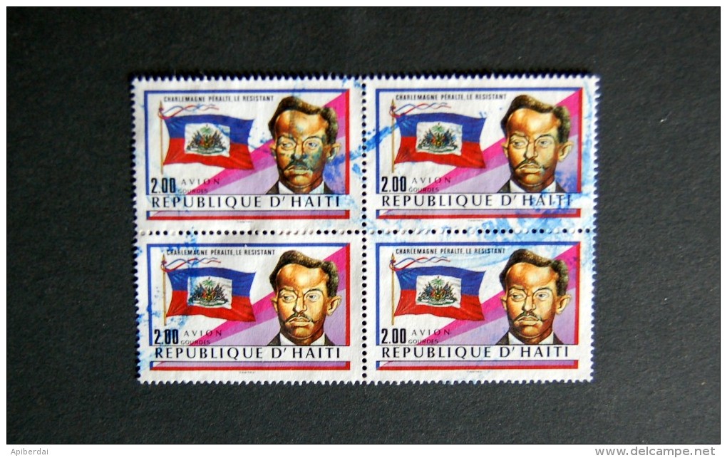 Haiti - 1988 Airmail - Charlemagne Peralte Commemoration - Bloc Of 4 * 2G - Haïti