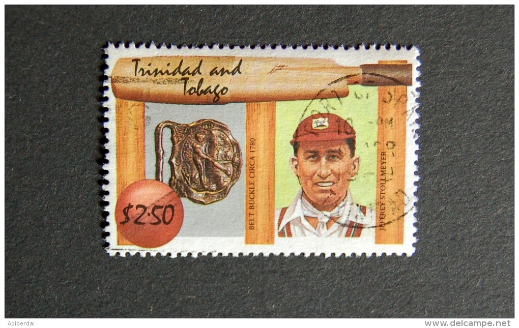 Trinidad & Tobago  - 1988 Cricket Players - 2.50$ Jeffrey Stollmeyer - Trinidad & Tobago (1962-...)