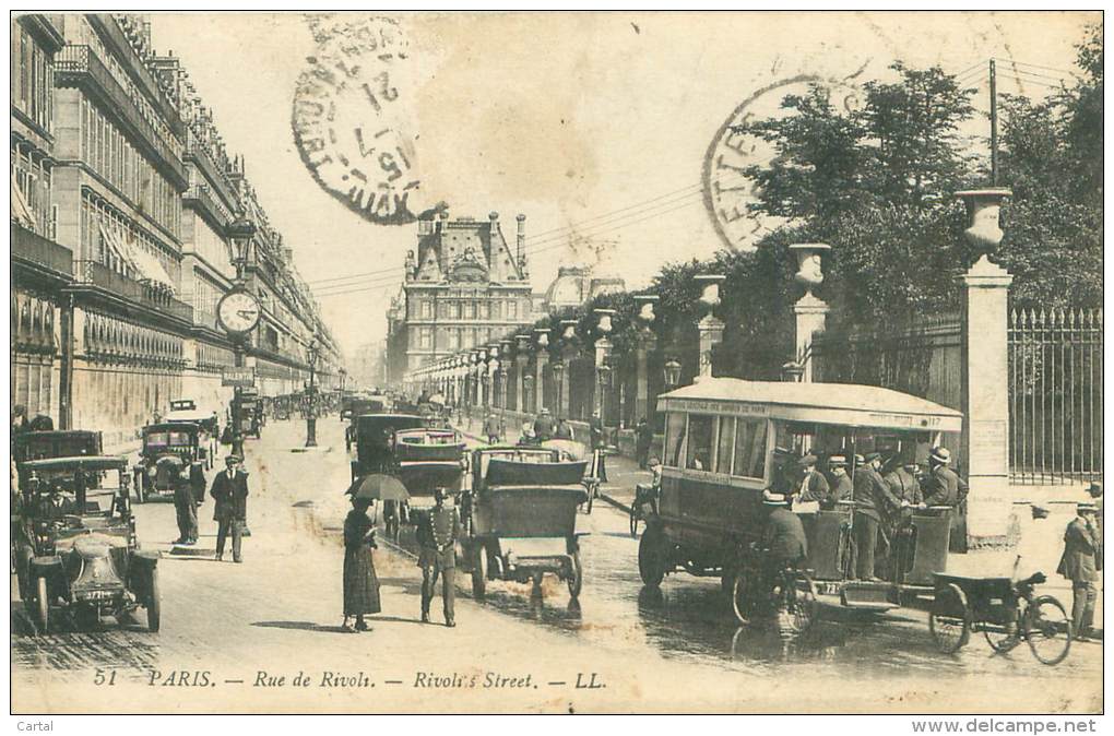 75 - PARIS - Rue De Rivoli - Transport Urbain En Surface