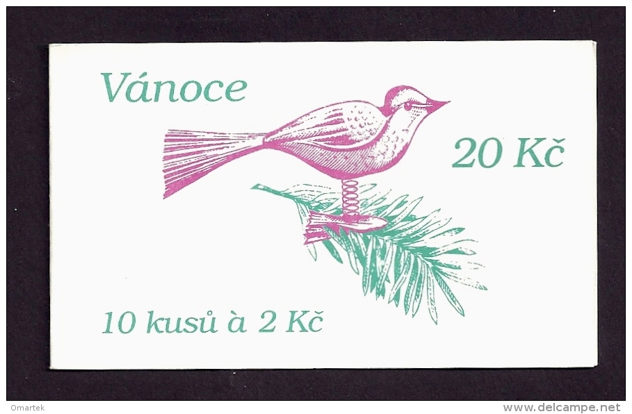 Czech Republic Tschechische Republik  1994 MNH  **Mi  59 Sc 2935  Christmas.  Weihnachten.    Markenheftchen.  Booklet. - Unused Stamps