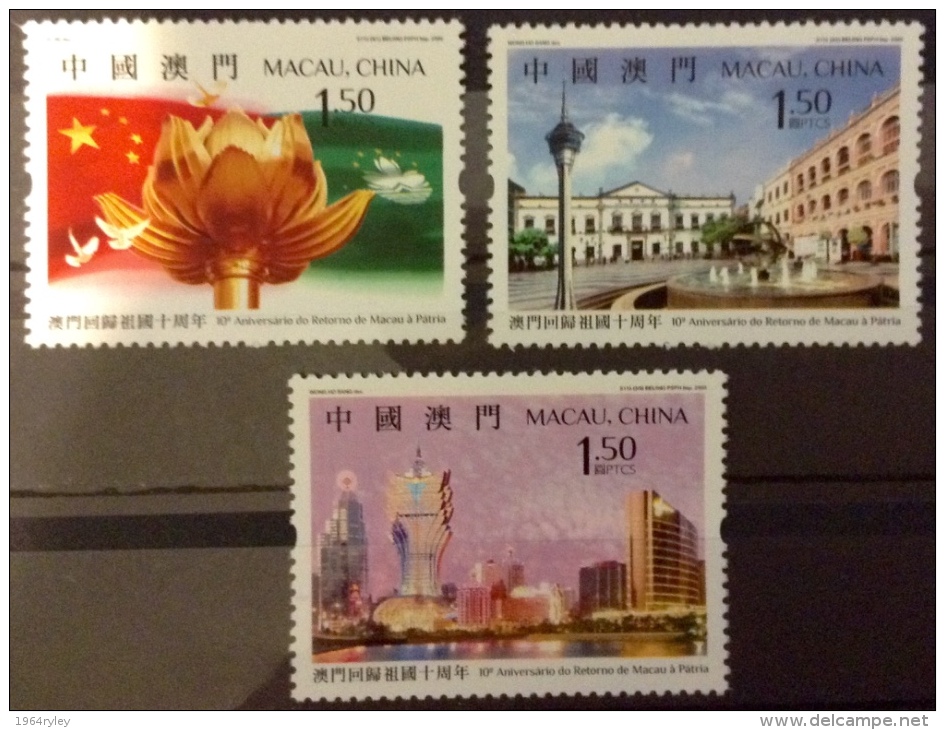 Macao -   MNH - 2002  # - Unused Stamps