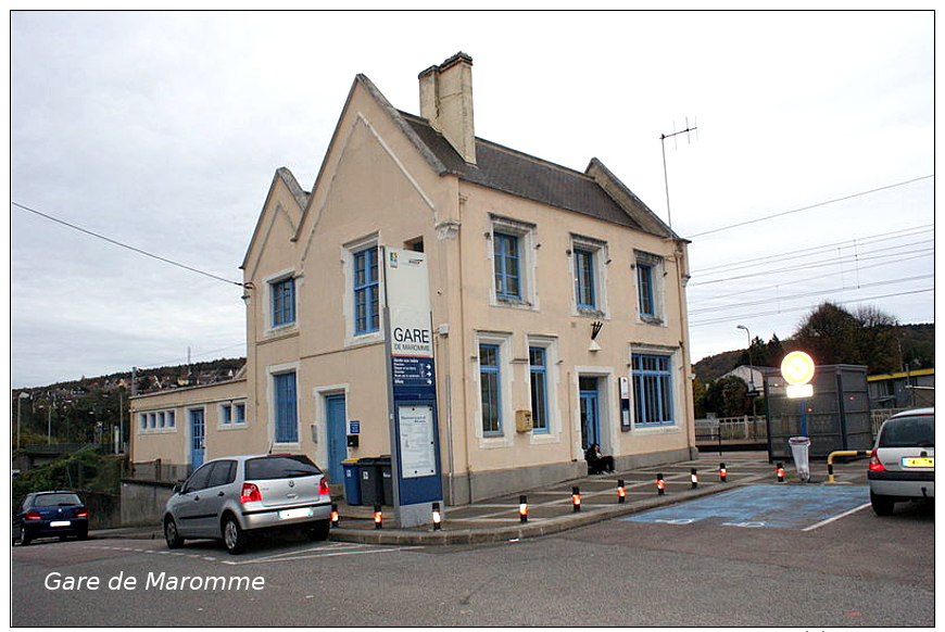 Gare De Maromme , Département De La Seine-Maritime  -  Une Photo Reproduit Carte Postale  10x15 Cm. - Stations Without Trains