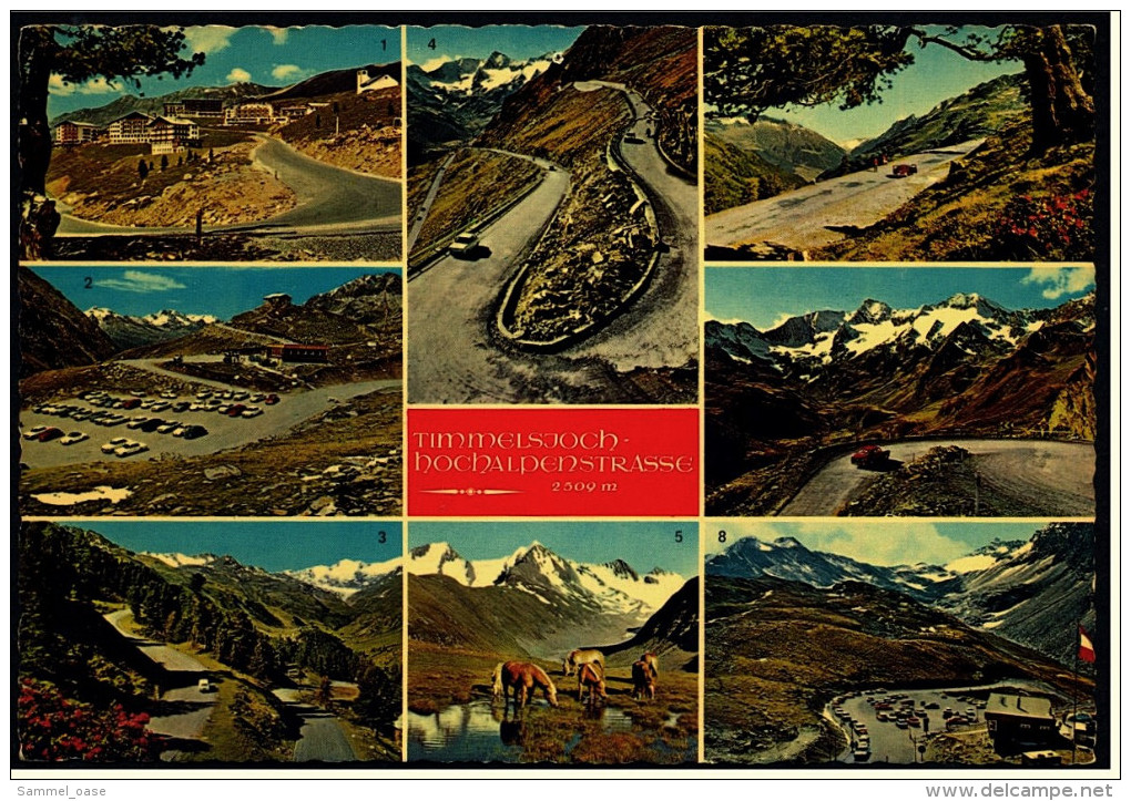 Timmelsjoch Hochalpenstraße / Tirol  -  Mehrbild-Ansichtskarte Ca. 1979    (4879) - Oetz