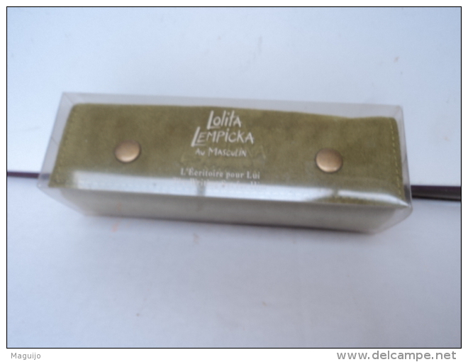 LOLITA LEMPICKA " AU MASCULIN : L´ECRITOIRE POUR LUI"  VOIR ET LIRE !! - Miniaturen Flesjes Heer (met Doos)