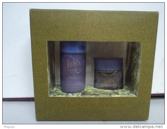 LOLITA LEMPICKA " AU MASCULIN : LE THEATRE DE NATURE MINIATURE"    VOIR ET LIRE !! - Miniaturen Flesjes Heer (met Doos)