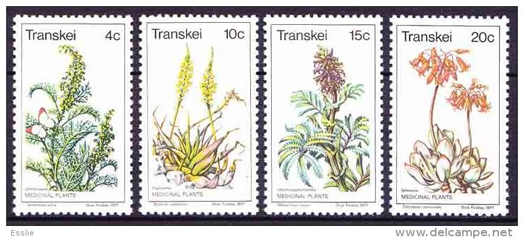 Transkei - 1977 - Medicinal Plants / Medicinal Herbs, Flowers - Complete Set - Plantas Medicinales