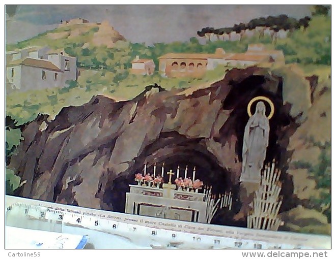 CAVA DEI TIRRENI SALERNO PICCOLA LOURDES LA MADONNA PARROCCHIA SS ANNUNZIATA  N1960  EX2672 18 X 12 - Cava De' Tirreni