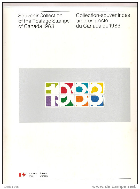 Livret  " Collection-souvenir Des Timbres Poste Du Canada De 1983   Neuf **    (   Dans Son Coffret Carton D'origine   ) - Plaatfouten En Curiosa