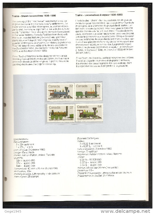 Livret  " Collection-souvenir Des Timbres Poste Du Canada De 1983   Neuf **    (   Dans Son Coffret Carton D'origine   ) - Plaatfouten En Curiosa