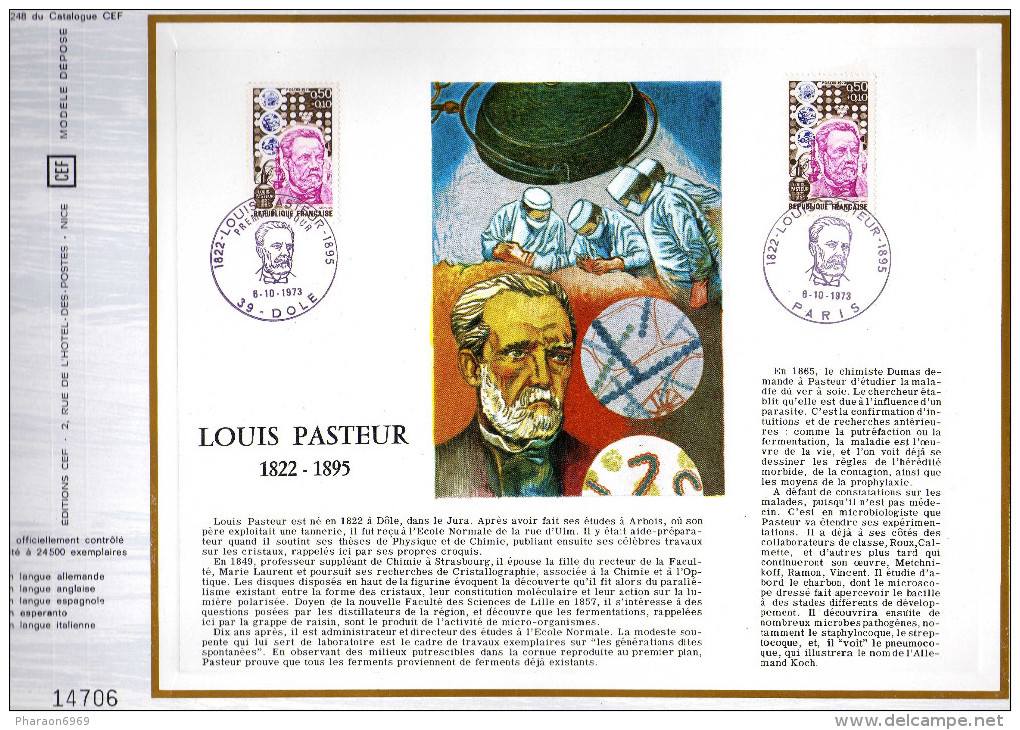 Feuillet Tirage Limité CEF 248 Louis Pasteur - Louis Pasteur