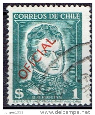 CHILE  #OFFICIAL  STAMPS FROM YEAR 1953 STANLEY GIBBONS O386 - Chili