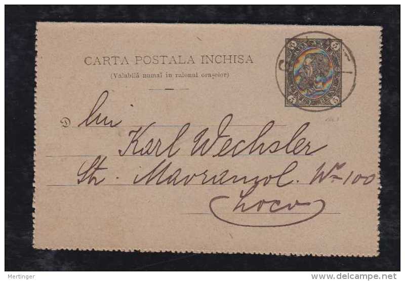 Rumänien Romania 1892 Stationery Letter Card Local Use GALATI - Covers & Documents