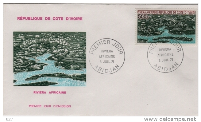 FDC Côte D´Ivoire  Riviera Africaine 1971 - Côte D'Ivoire (1960-...)