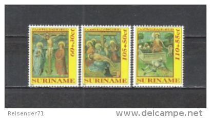 Suriname 1992 Religion Christentum Ostern Easter Leidensgeschichte Jesus Christi Kreuzigung Auferstehung, Mi. 1400-2 ** - Suriname