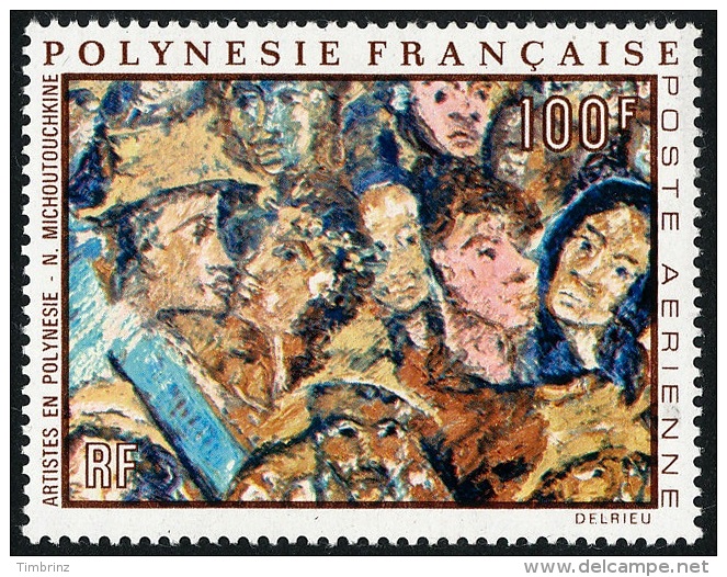 POLYNESIE 1971 - Yv. PA 59 ** Cote= 38,00 EUR - Tableau De N. Michoutouchkine ..Réf.POL22264 - Nuevos