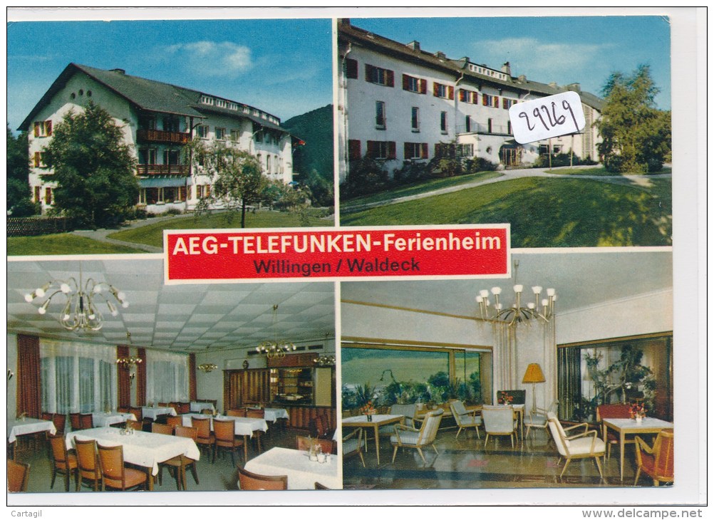 CPM GF-  29269-Allemagne -Willingen  - Multivues AEG Telefunken-Envoi Gratuit - Waldeck