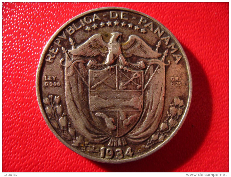 Panama - Decimo 1/4 De Balboa 1934 3960 - Panama