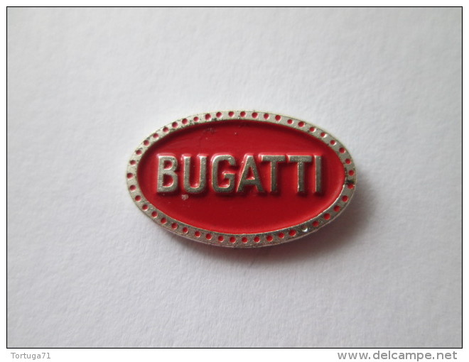 Bugatti Pin Ansteckknopf Rot Gestanzt - Autres & Non Classés