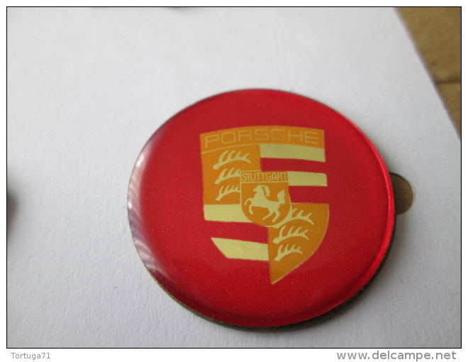 Porsche Logo Rot Pin Ansteckknopf Lackiert - Porsche