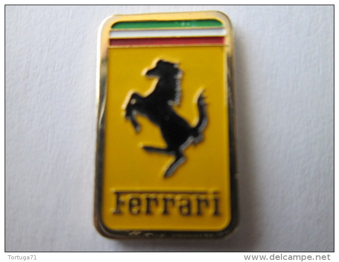 Ferrari Pin Ansteckknopf Emailliert Rechteckig - Ferrari