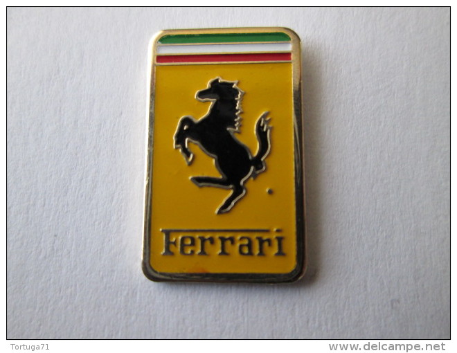 Ferrari Pin Ansteckknopf Emailliert Rechteckig - Ferrari