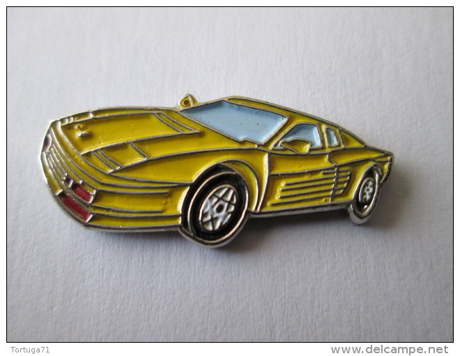 Ferrari Pin Ansteckknopf Fahrzeug Gelb - Ferrari