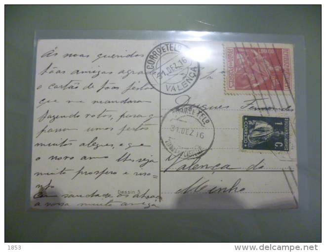 IMPOSTO POSTAL - PARA OS POBRES (30/12/916) - Lettres & Documents