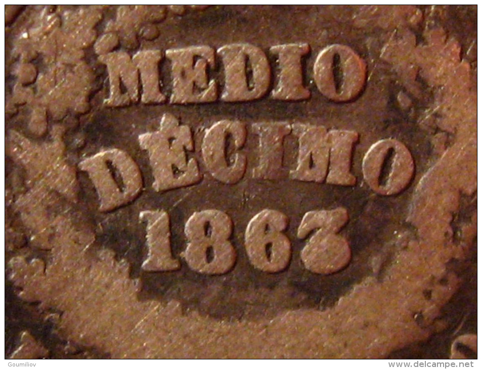 Colombie - Medio Décimo 1863 Bogota 4073 - Colombia